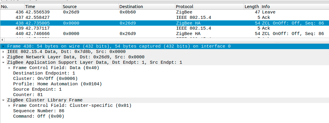 Wireshark packet